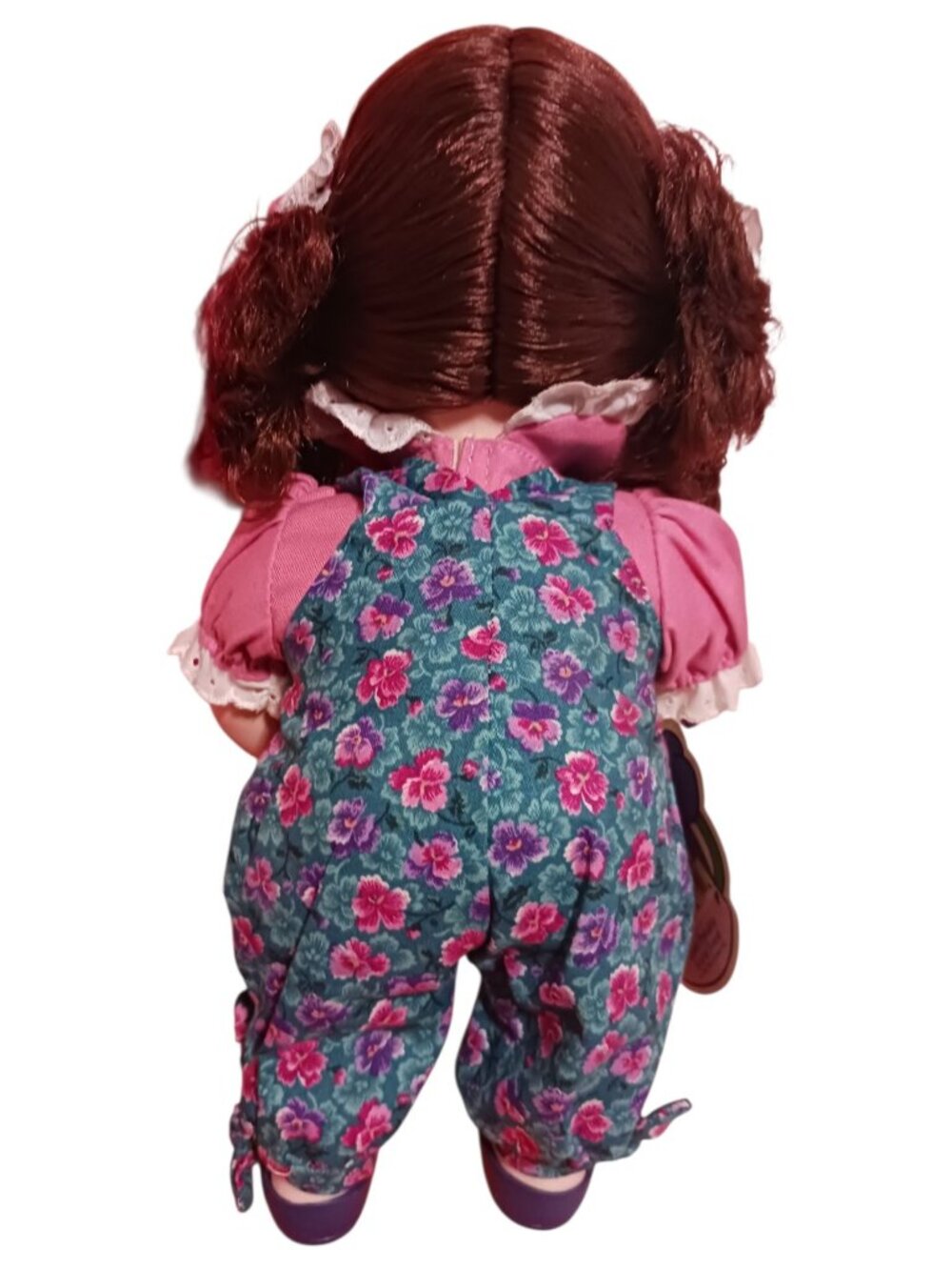 Precious Moments–style collectible doll a July month Pansy gardening doll "13" - Picture 2 of 9